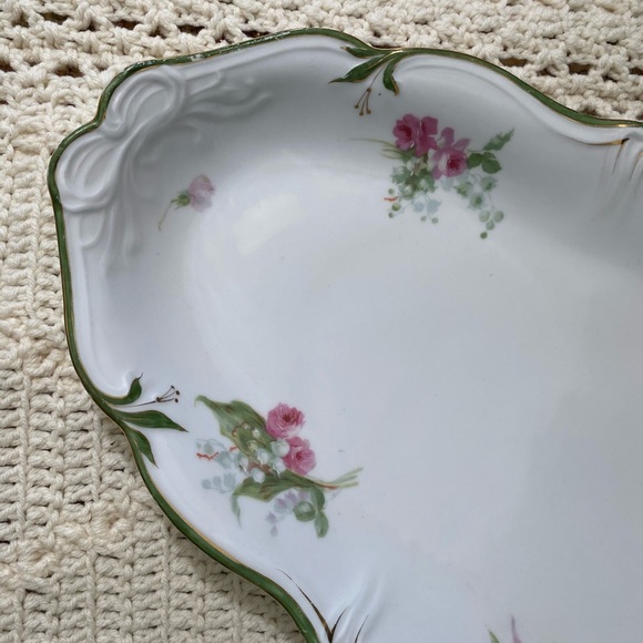 Victorian Platter with Floral Motif - 19th Century - Picture 2 of 8